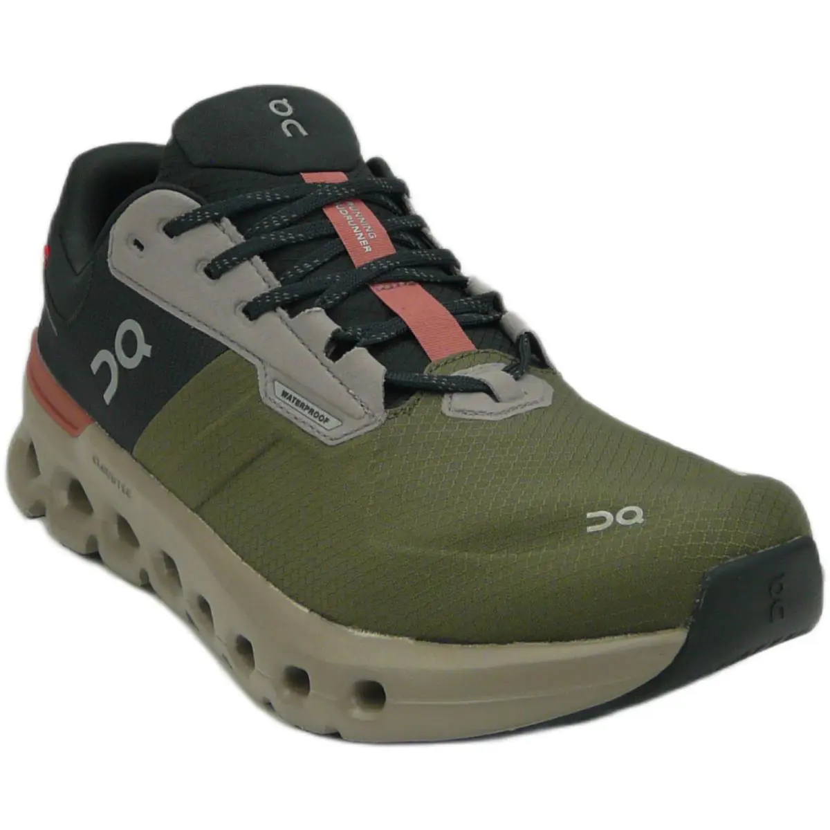 On Running Women`s Cloudrunner 2 Waterproof Sneakers Olive/mahogany US 10.5 - Olive Mahagany