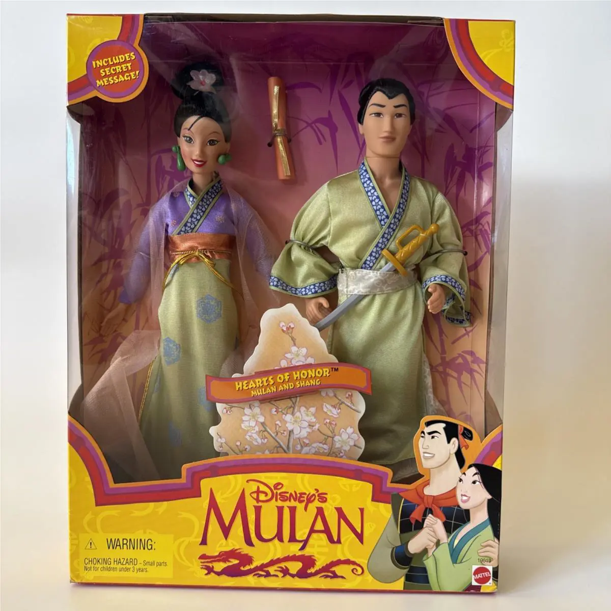 Disney`s Mulan Hearts of Honor Mulan and Shang Doll Set 19019 Mattel 1997