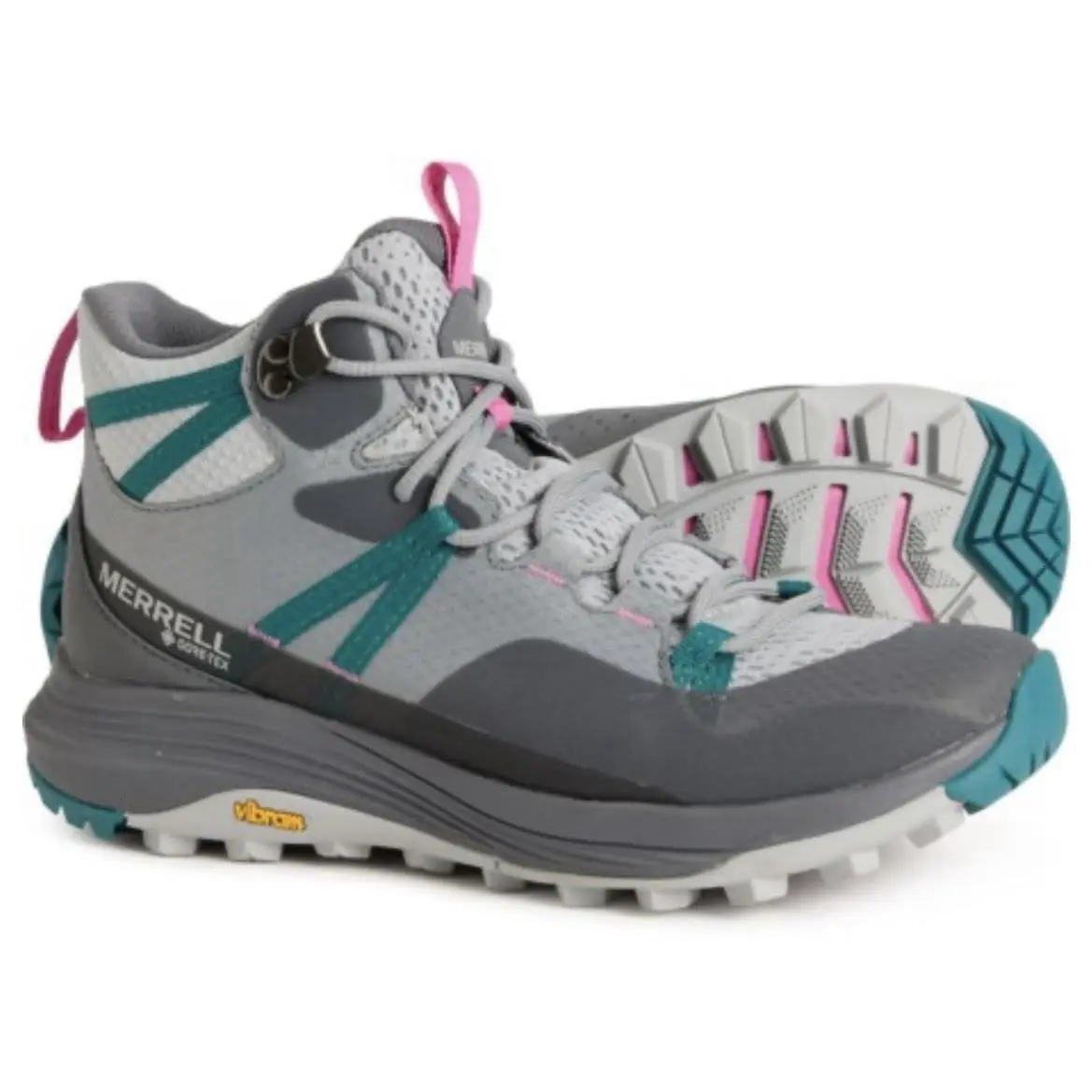 7.5 M 8 M Merrell Siren 4 Mid Gore-tex Womens Light Hiking Boots Waterproof - Gray