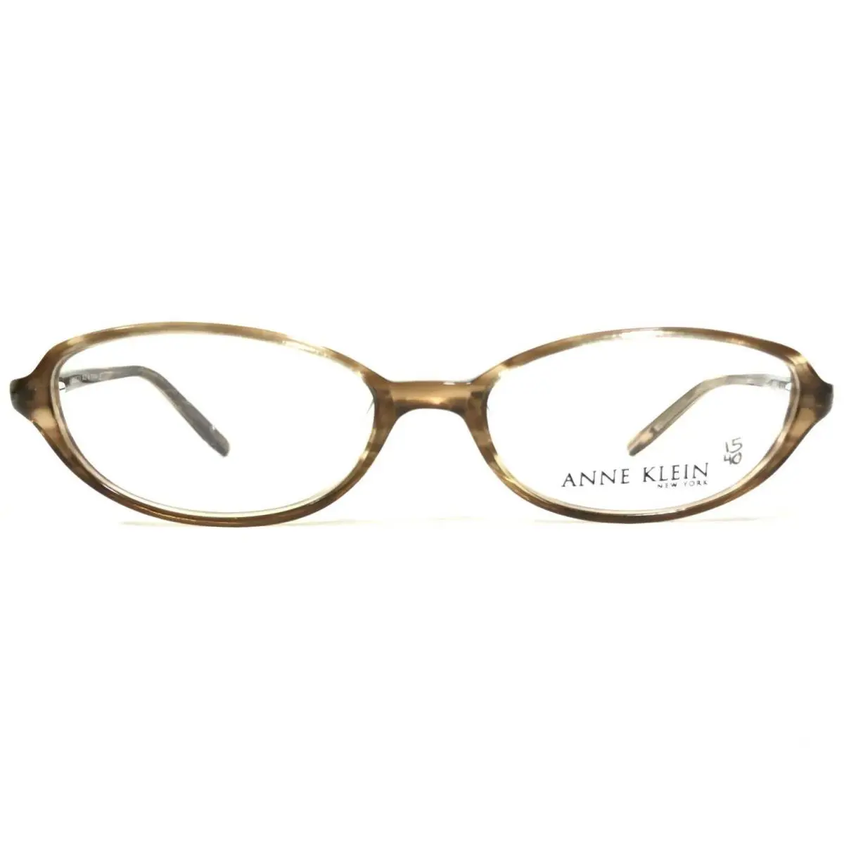 Anne Klein Petite Eyeglasses Frames AK8027 121 Brown Horn Full Rim 49-16-135