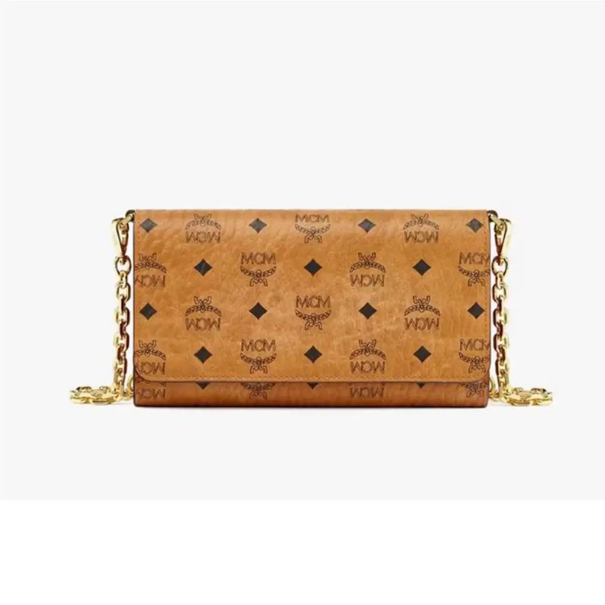 Mcm Smart Phone Crossbody- Cognac Visetos MXEBAVI03CO001
