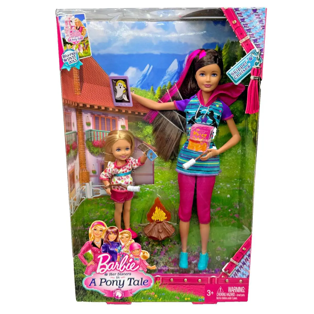 BK Barbie Doll 2012 Her Sisters IN A Pony Tale Skipper and Chelsea Y7557