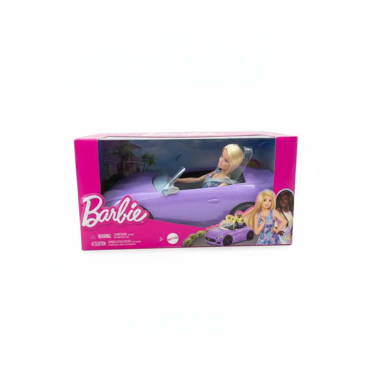 Mattel Barbie Doll Purple Convertible Car Vehicle Playset HBY29