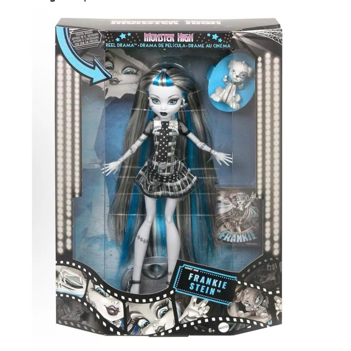2025 Mattel Monster High Frankie Stein Reel Drama Fashion Doll In Hand
