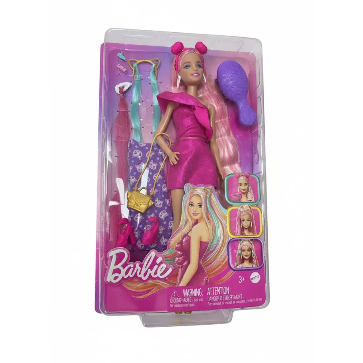 Mattel Barbie Fun Fancy Hair Fashion Doll JDC85