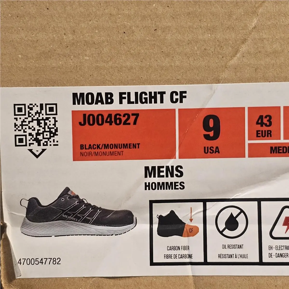 Merrell shoes - Merrell Moab Flight Carbon Fiber - J004627W - Black 7