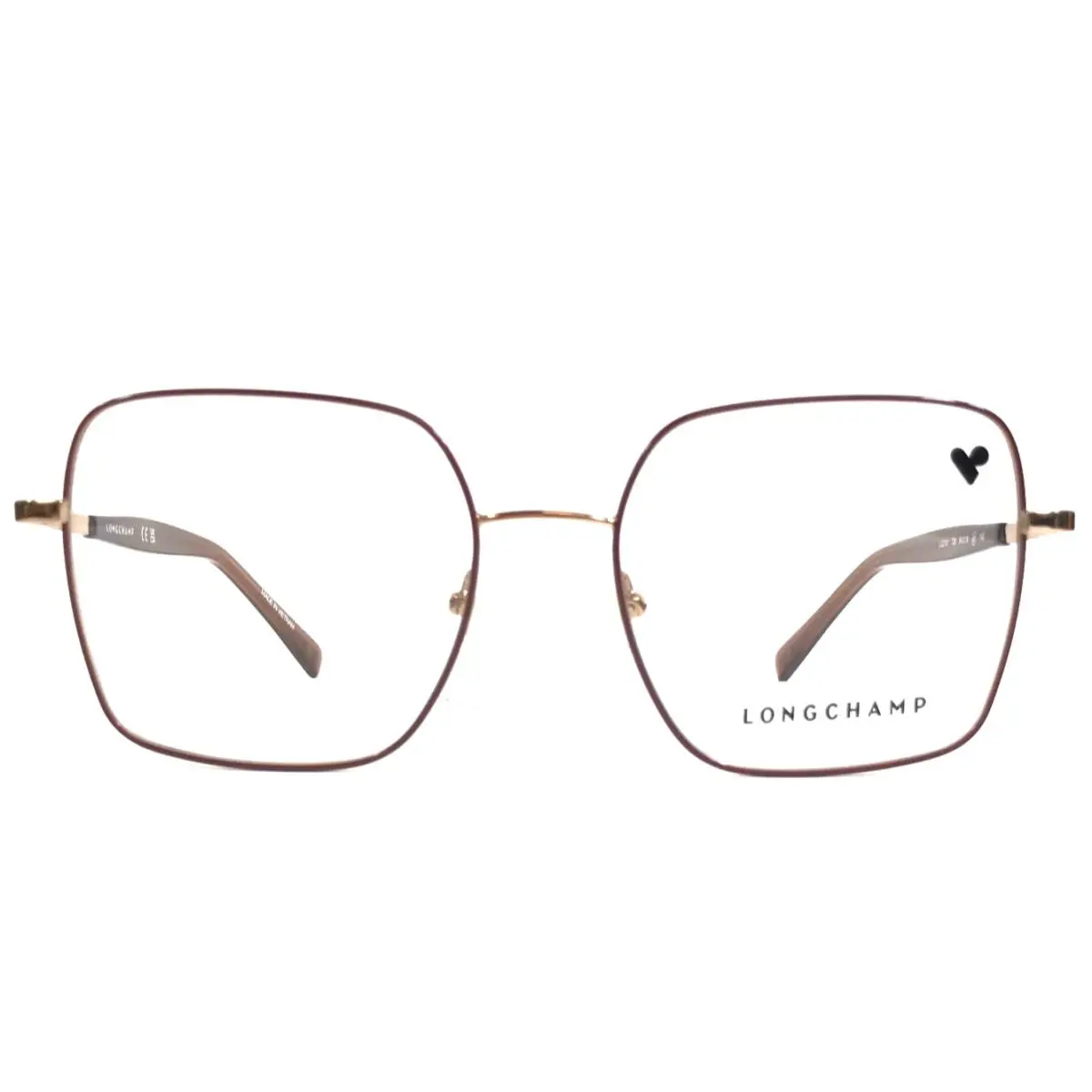 Longchamp Eyeglasses Frames LO2181 726 Gold Brown Butterfly Wire Rim 54-18-140
