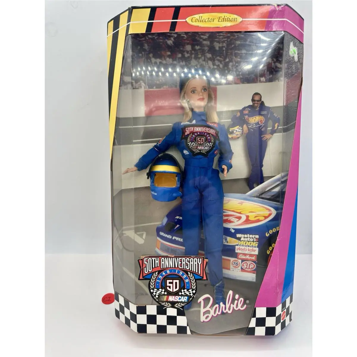 50th Anniversary Nascar 1998 Barbie Doll Box
