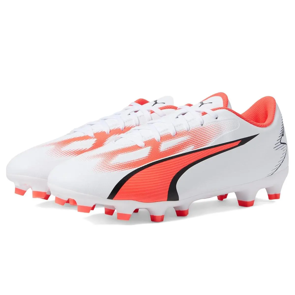 Man`s Shoes  Ultra Play Firm Ground/artificial Ground Soccer Cleats PUMA White/PUMA Black/Fire Orchid by Puma