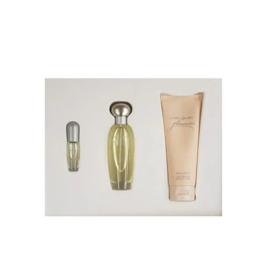 Estee Lauder Pleasures 3 Piece Gift Set For Women Contains:eau de Parfum Spray