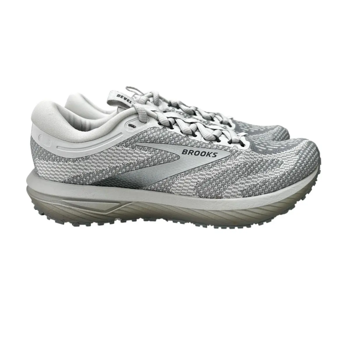 Brooks Revel 7 Oyster Mushroom Primer Gray Running Shoes Women`s Size 6 B - Gray
