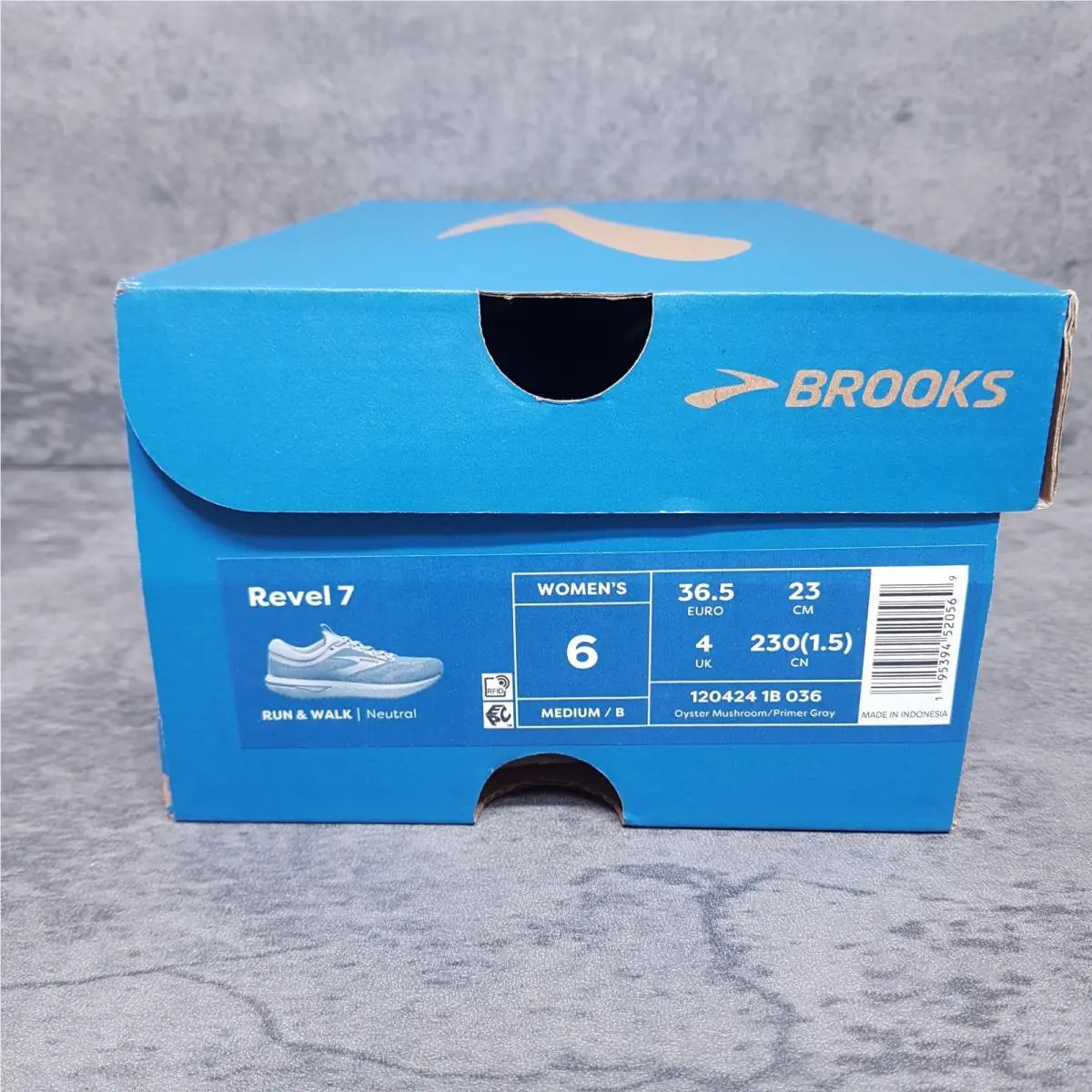 Brooks shoes - Brooks Revel 7 - Revel - 120424-1B-036 - Gray 5