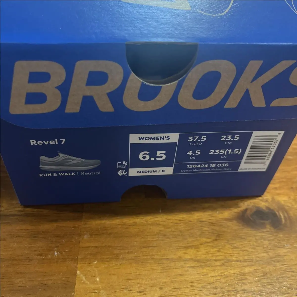 Brooks shoes - Brooks Revel 7 - Revel - 1204241B036 - Oyster Mushroom/Primer Gray (UPC: 0195394520576) 7