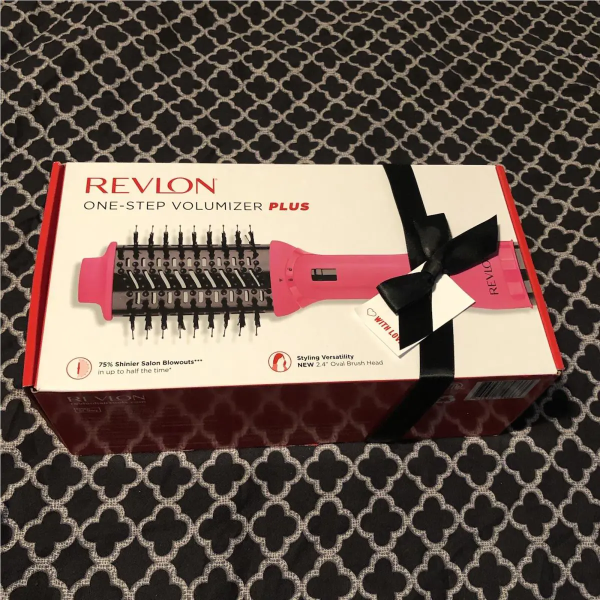 Revlon One-step Volumizer Hair Dryer and Hot Air Brush Negative Ion Black Pink