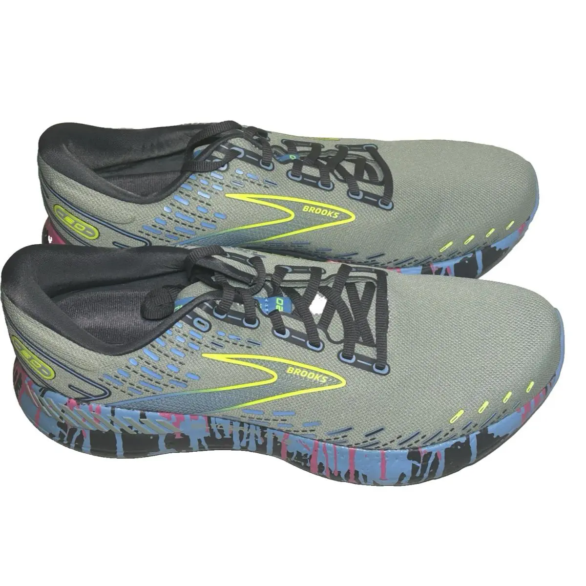 Brooks shoes - Brooks Glycerin GTS 20 - Glycerin GTS - 110383-1D-482 - Jadeite/Alaskan Blue/Ebony (UPC: 195394241891) 0