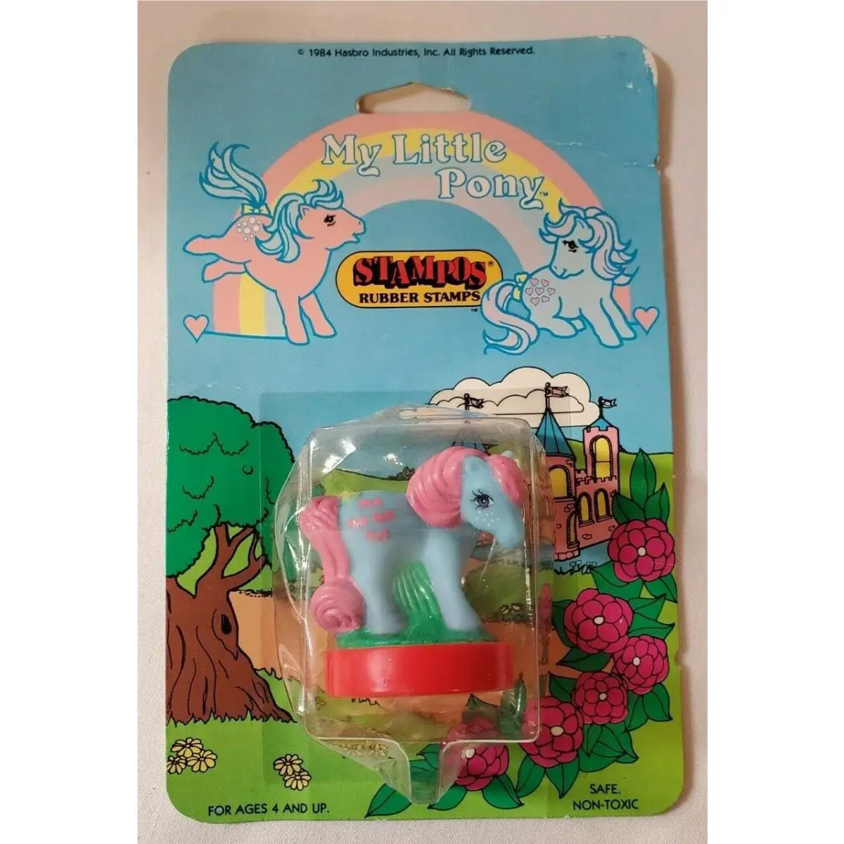 Vintage Hasbro My Little Pony G1 Stampos Rubber Stamp - Bow-tie - Nip