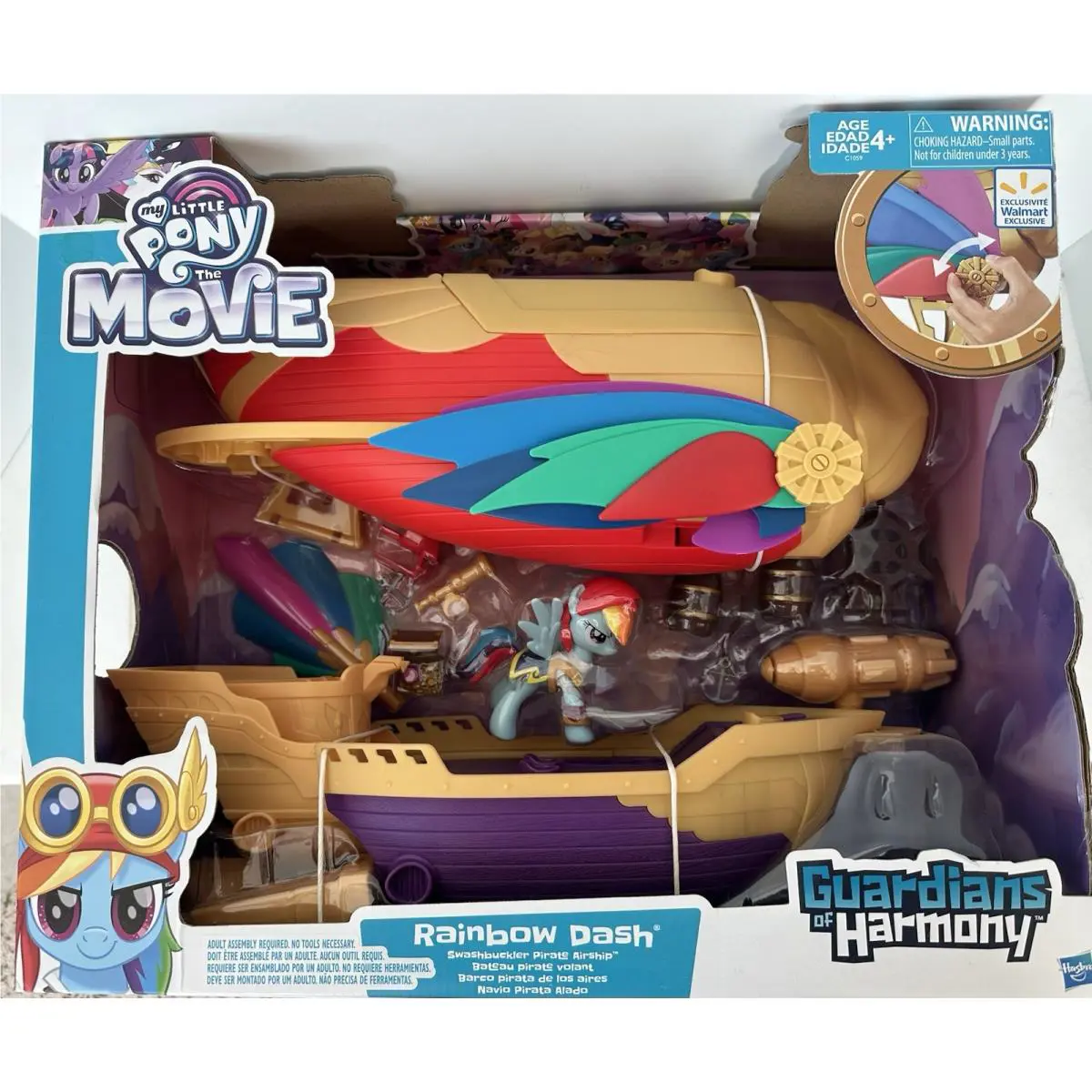My Little Pony The Movie Rainbow Dash Swashbuckler Pirate Ship Airship Bundle