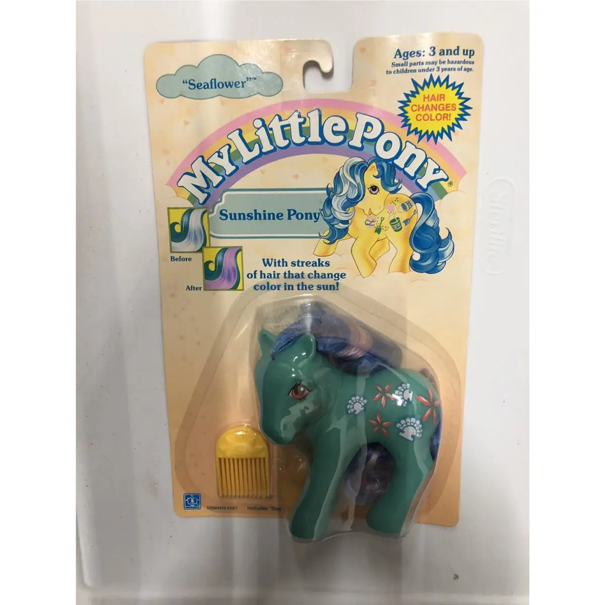 Vtg G1 My Little Pony Sunshine Pony Seaflower -sea Flower Moc Nos Super Rare Gem