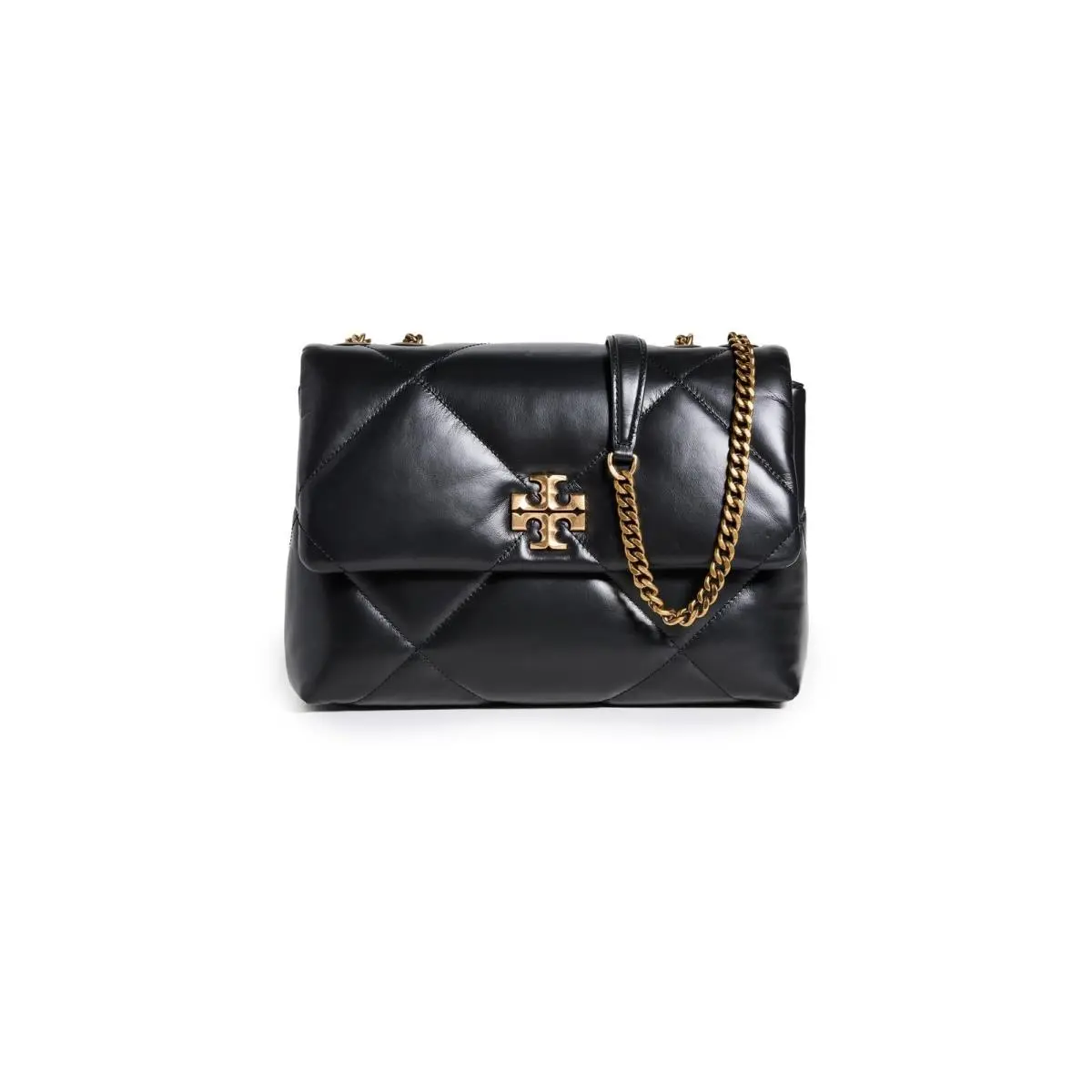 Tory Burch Women`s Kira Diamond Quilt Convertible Shoulder Bag Black One Size