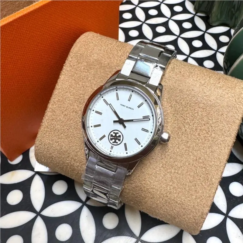 Tory Burch Women`s Collins Stainless Steel Bracelet Watch TBW1301