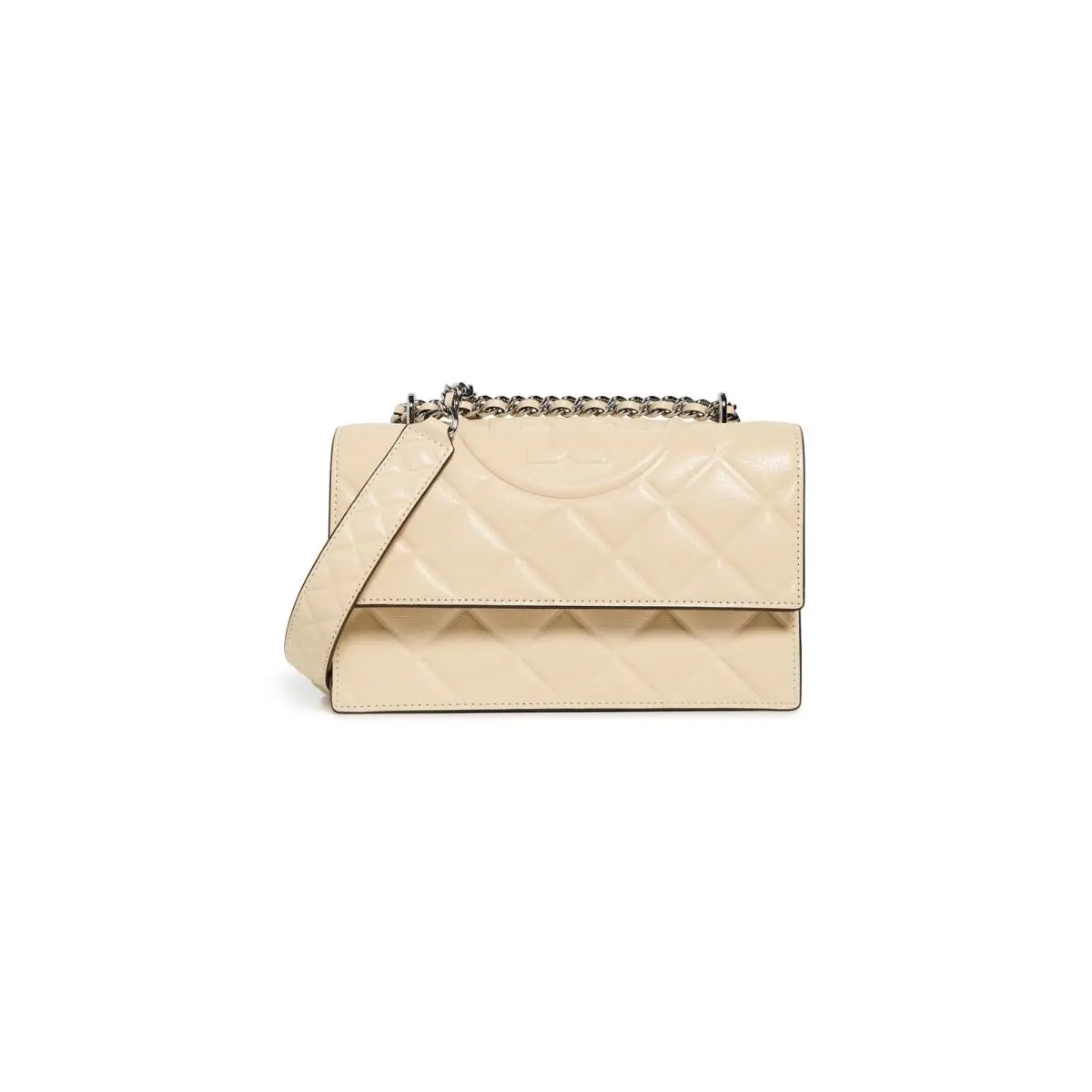 Tory Burch Women`s Fleming Vanilla Convertible Shoulder Bag