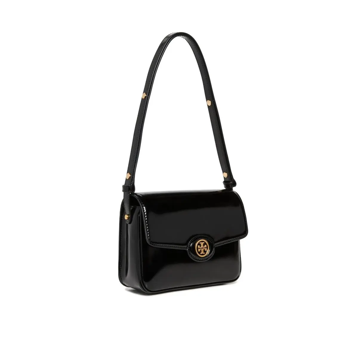 Tory Burch Women`s Robinson Spazzolato Convertible Shoulder Bag Black One Size