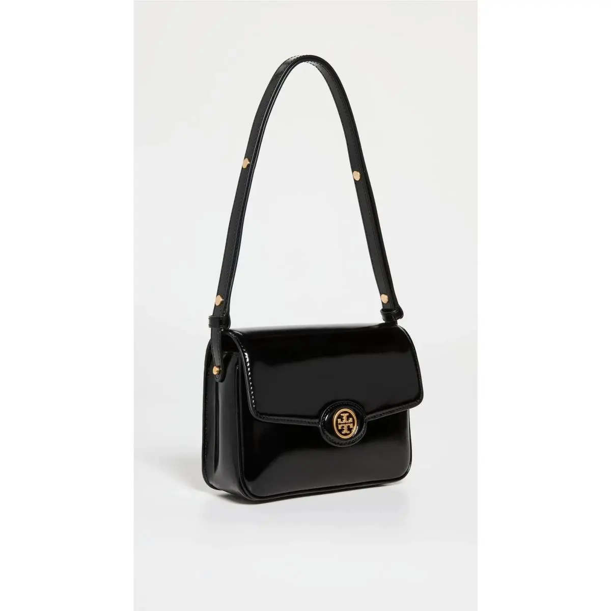 Tory Burch Women`s Robinson Spazzolato Convertible Shoulder Bag Black