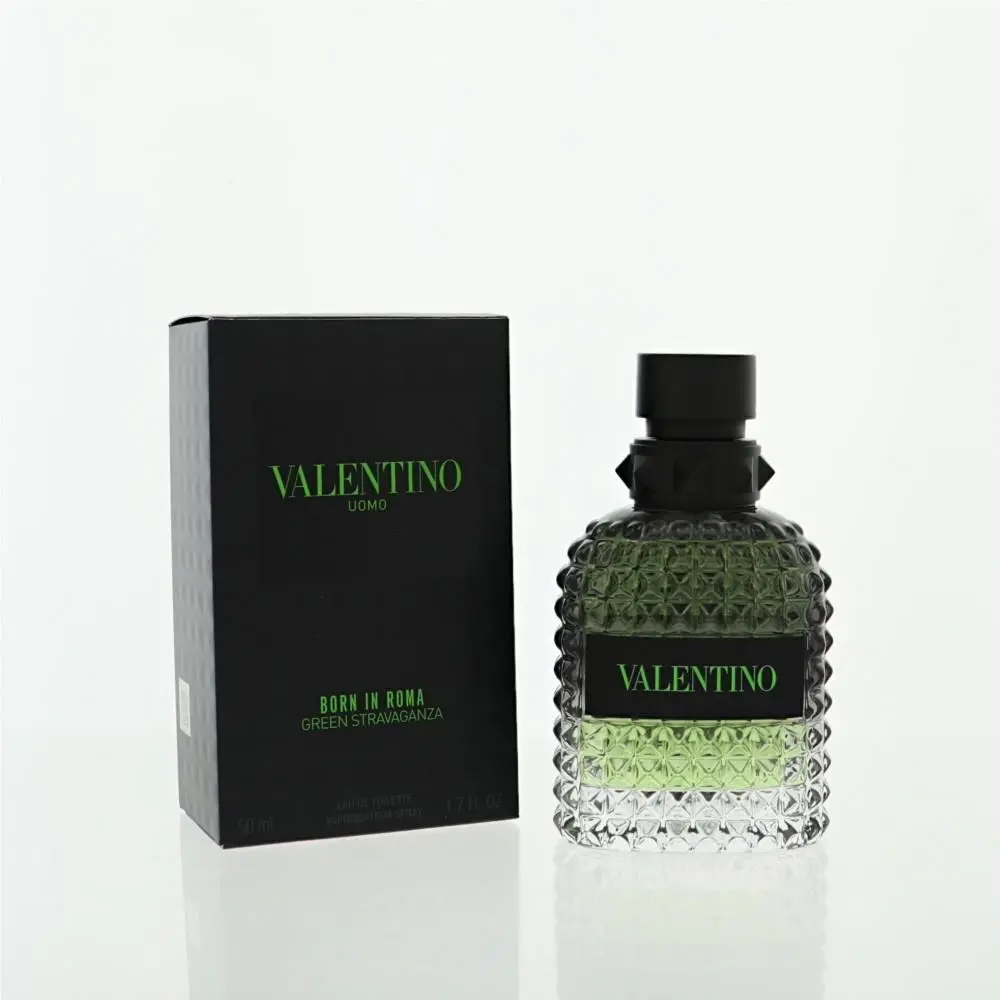 Born In Roma Green Stravaganza by Valentino Box For Men 1.7 Oz Eau De Toilette