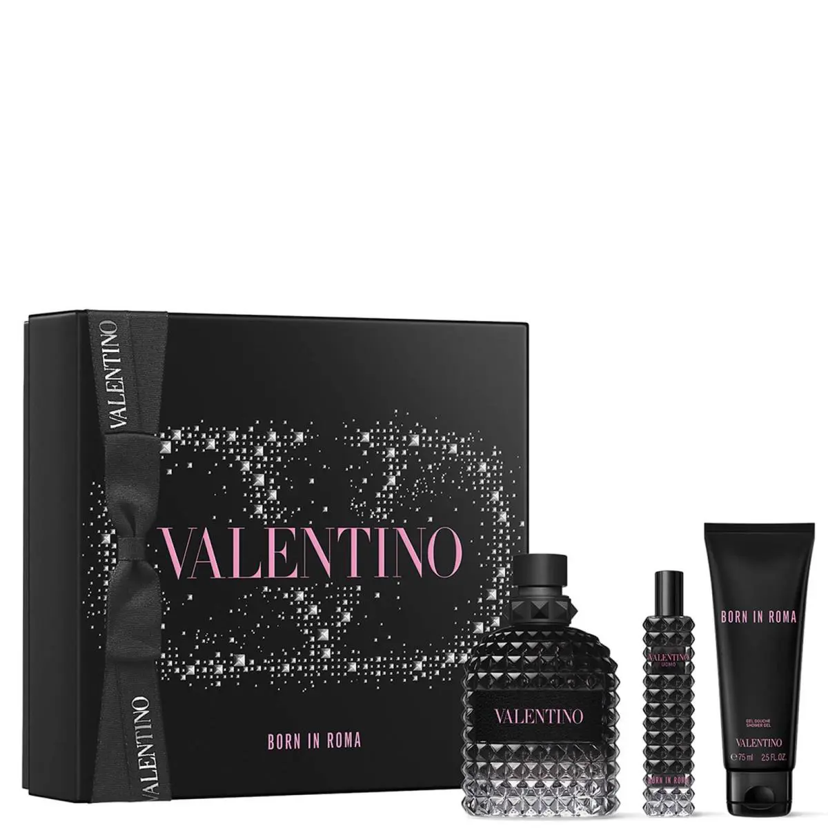 Valentino Born In Roma Uomo 3-piece Gift Set For Men Eau de Toilette Spray 3.4