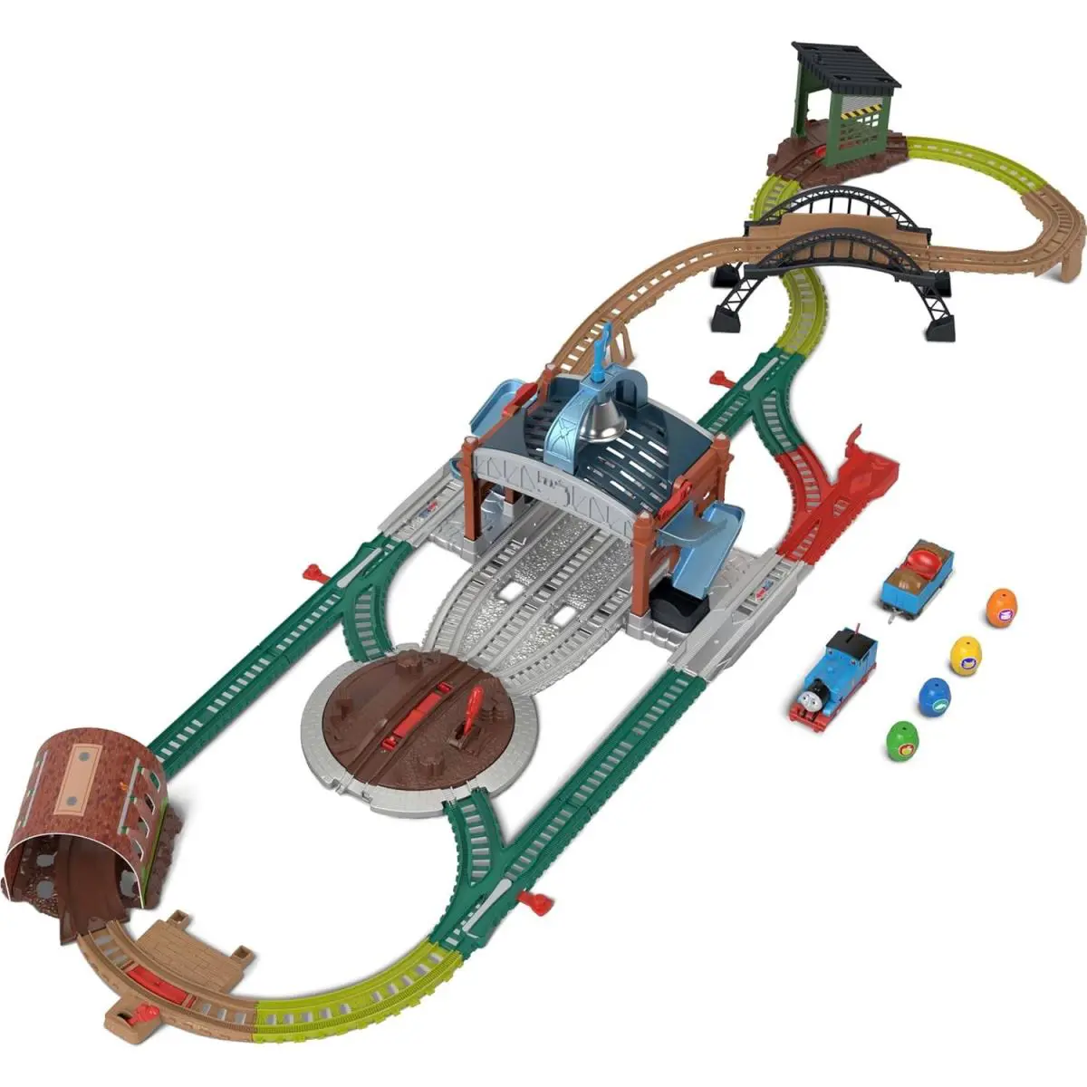 Thomas Friends Motorized Toy Train Set Load Launch Barrel Delivery Play