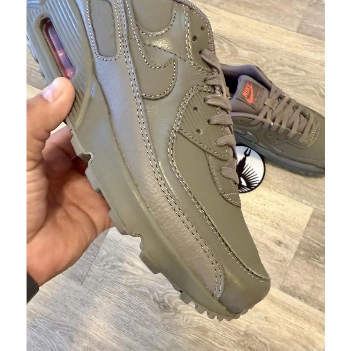 Nike shoes - Nike Air Max 90 ESS+ - IH2063-201 - Cave Stone / Adobe (UPC: 198480950615) 7