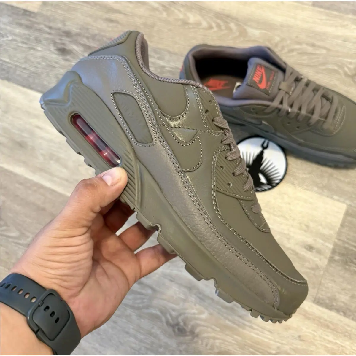 Nike shoes - Nike Air Max 90 ESS+ - IH2063-201 - Cave Stone / Adobe (UPC: 198480950615) 8