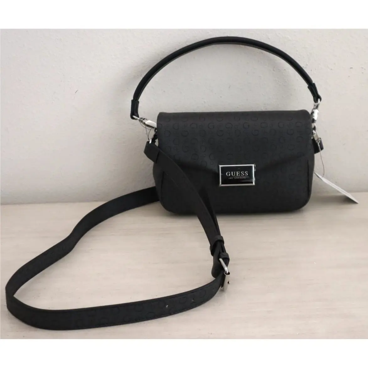 Guess DD985220 Wmn`s Cocoa PU Leather Jarson Monogram Crossbody/shoulder Bag