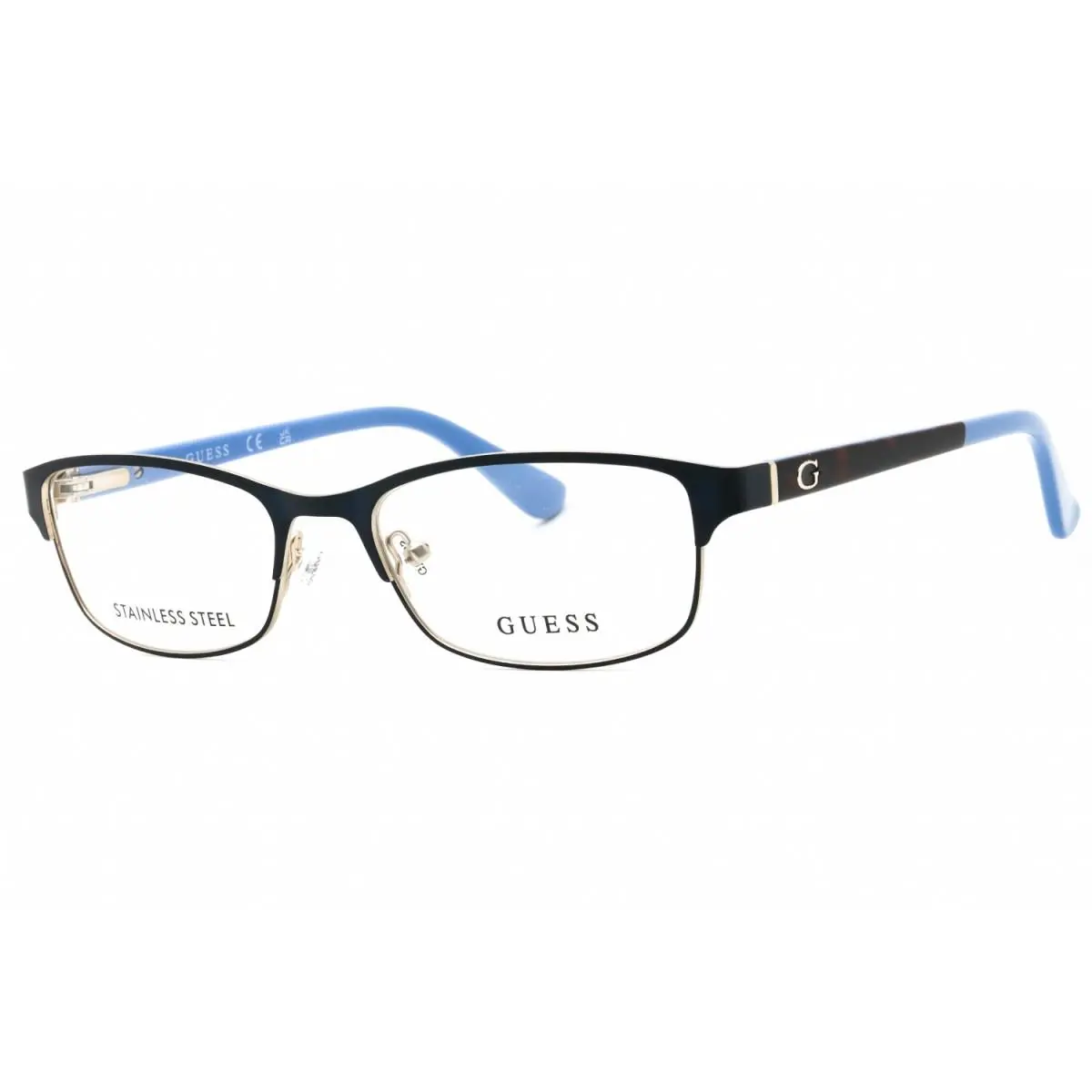 Guess GU2614 091 Matte Blue 52mm Eyeglasses - Frame: Matte Blue, Lens: Clear Demo Lenses, code: 091