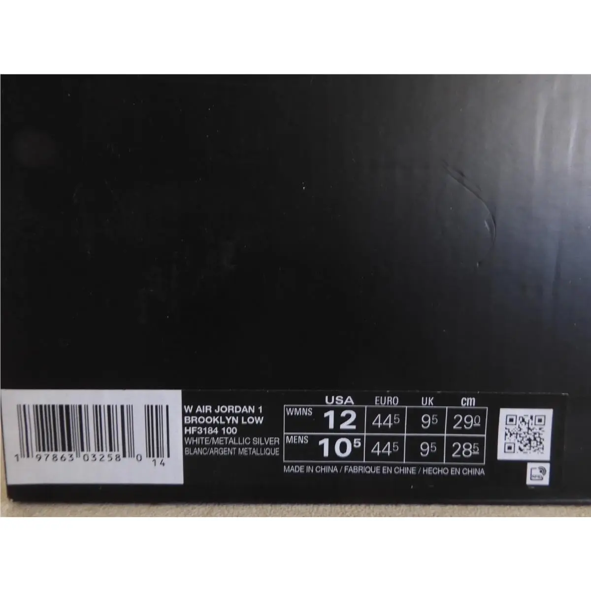 Nike shoes - Air Jordan 1 - Air - HF3184-100 - White (UPC: 197863032580) 6