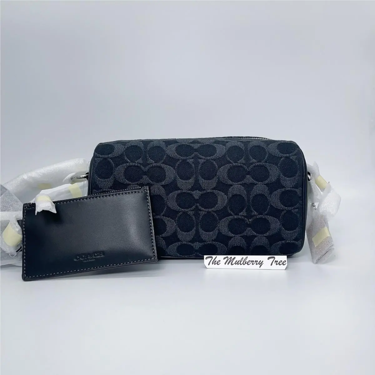 Coach CO945 Axel 3 in 1 Crossbody In Signature Denim Black Leather