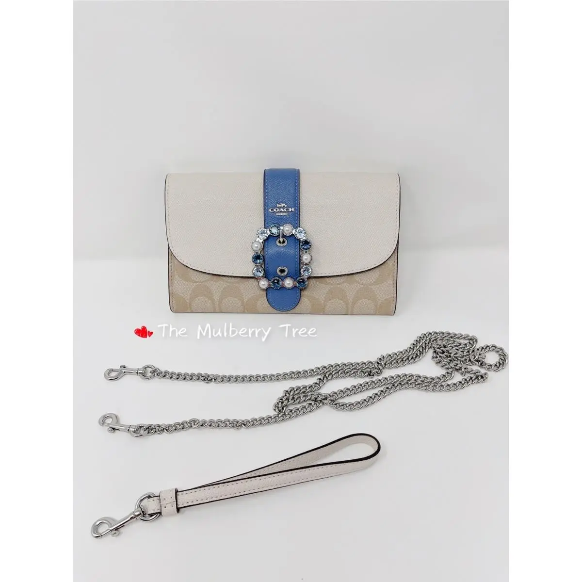 C1484 Gemma Clutch Crossbody In Blue Colorblock Signature Canvas by Coach