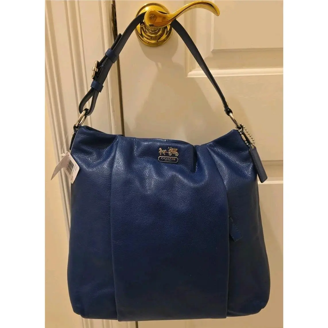 Coach Madison Isable Bright Marine Leather Crossbody Shoulder Bag