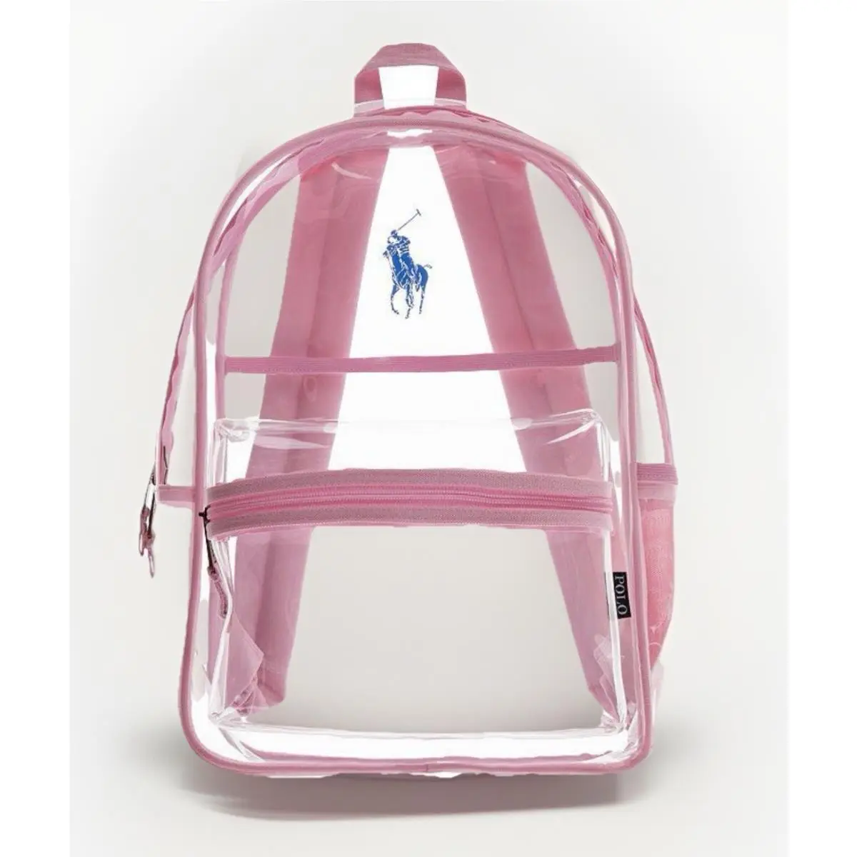 Polo Ralph Lauren Backpack Pony Clear Pink Rrl Great For School Lifestyle - Clear W Carnel Pink