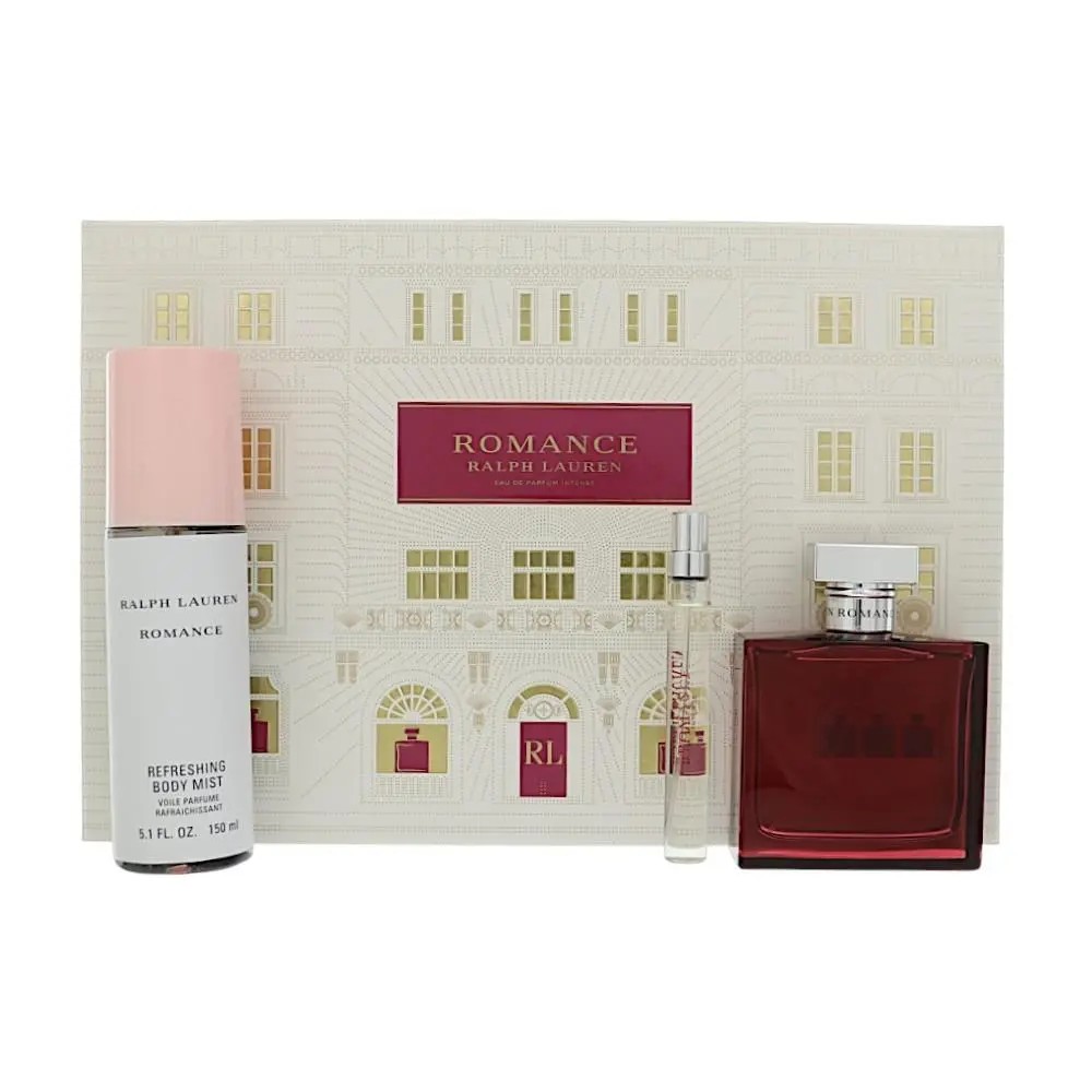Romance Intense by Ralph Lauren Gift Set For Women 3 Piece Set For Women: 3.4