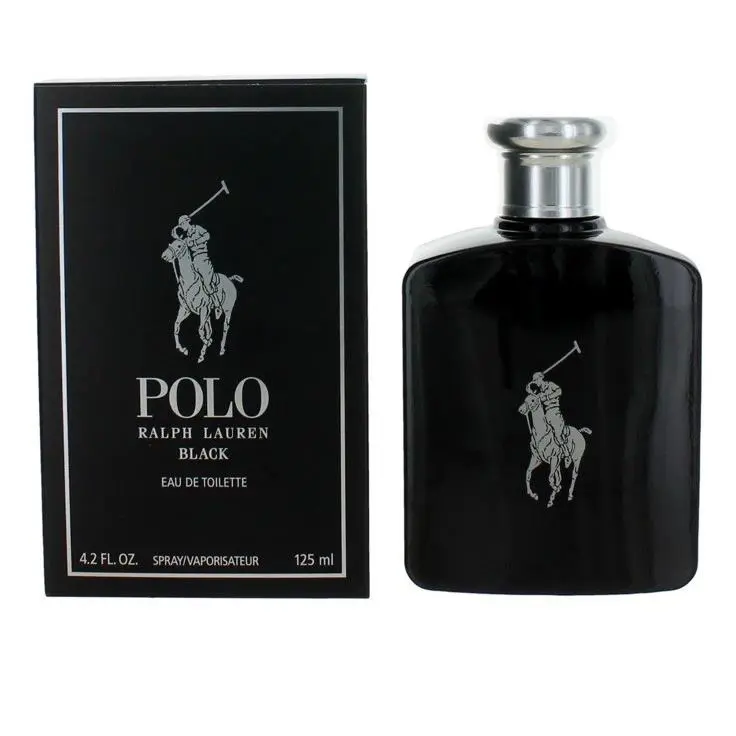 Polo Black Men Perfume By Ralph Lauren 4.2 oz Edt Spray Box