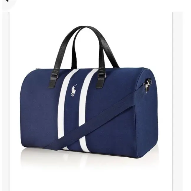 Ralph Lauren Polo Fragrances Navy White Blue Travel Duffel Bag B95