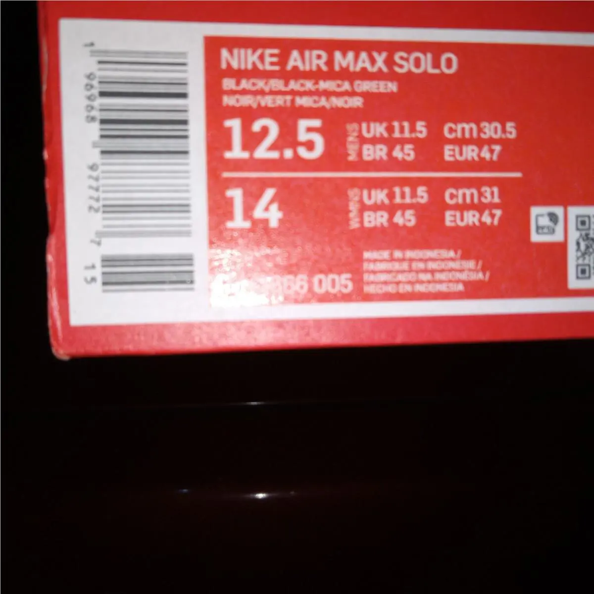 Nike shoes - Nike Air Max Solo - Air Max Solo - DX3666-005 - Black (UPC: 196968977697) 1