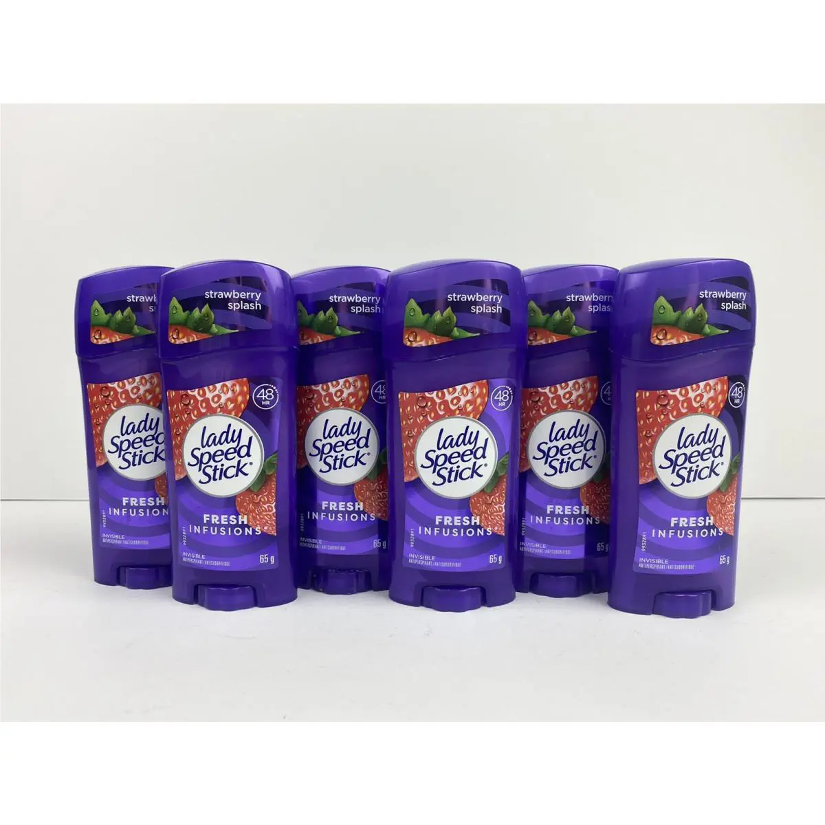 6 x Lady  Fresh Infusions Antiperspirant Deodorant Strawberry Splash by Speed Stick