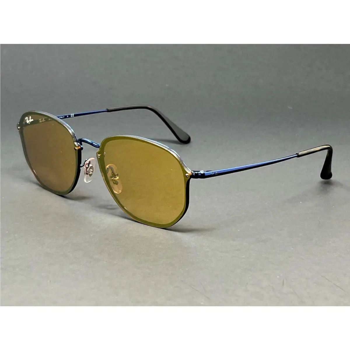 Ray Ban Blaze RB3579N 90387J Navy 58mm Unisex Sunglasses Mirrored Lens Metal