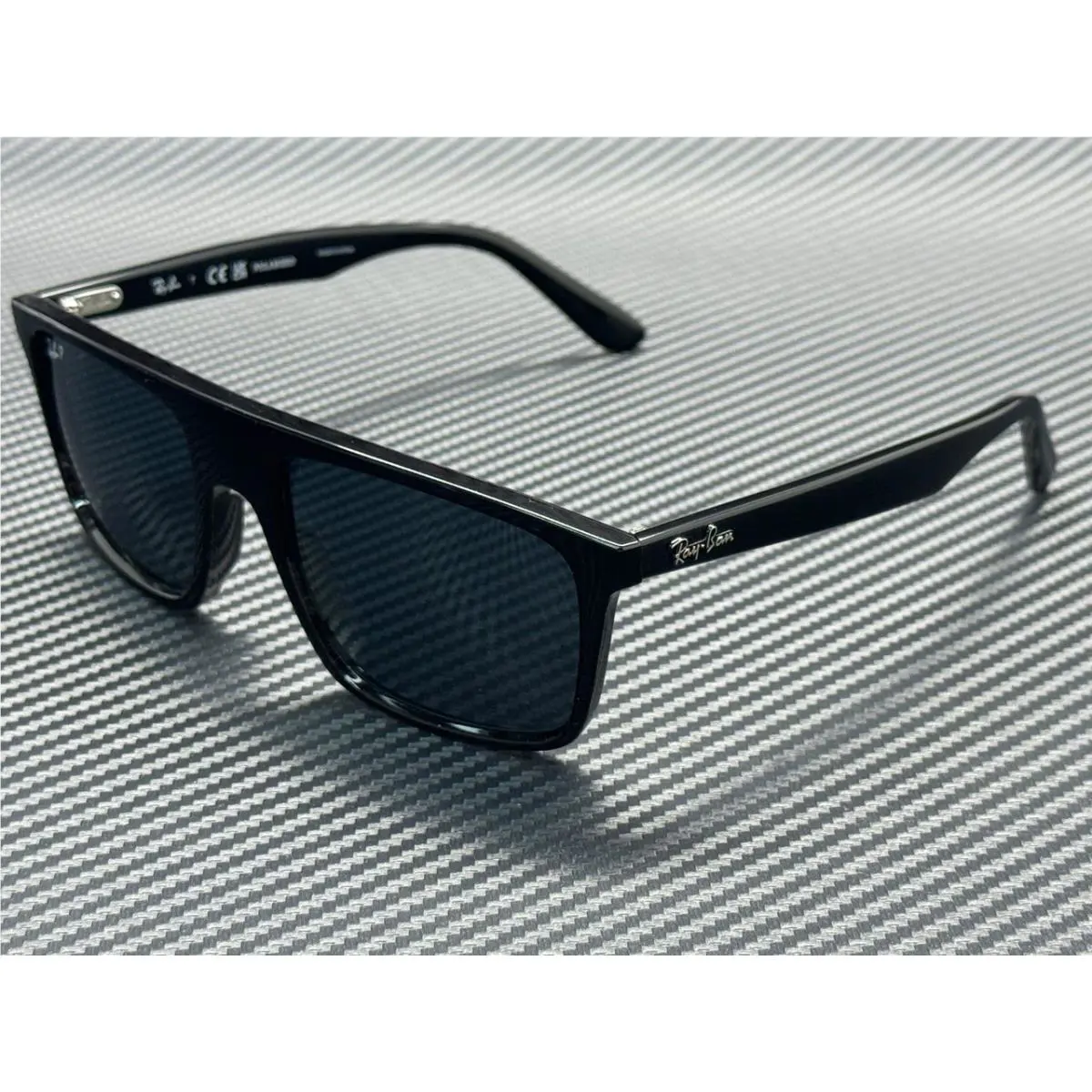 Ray Ban RB2222 901 3R Black Blue Polarized Unisex 57 mm Sunglasses