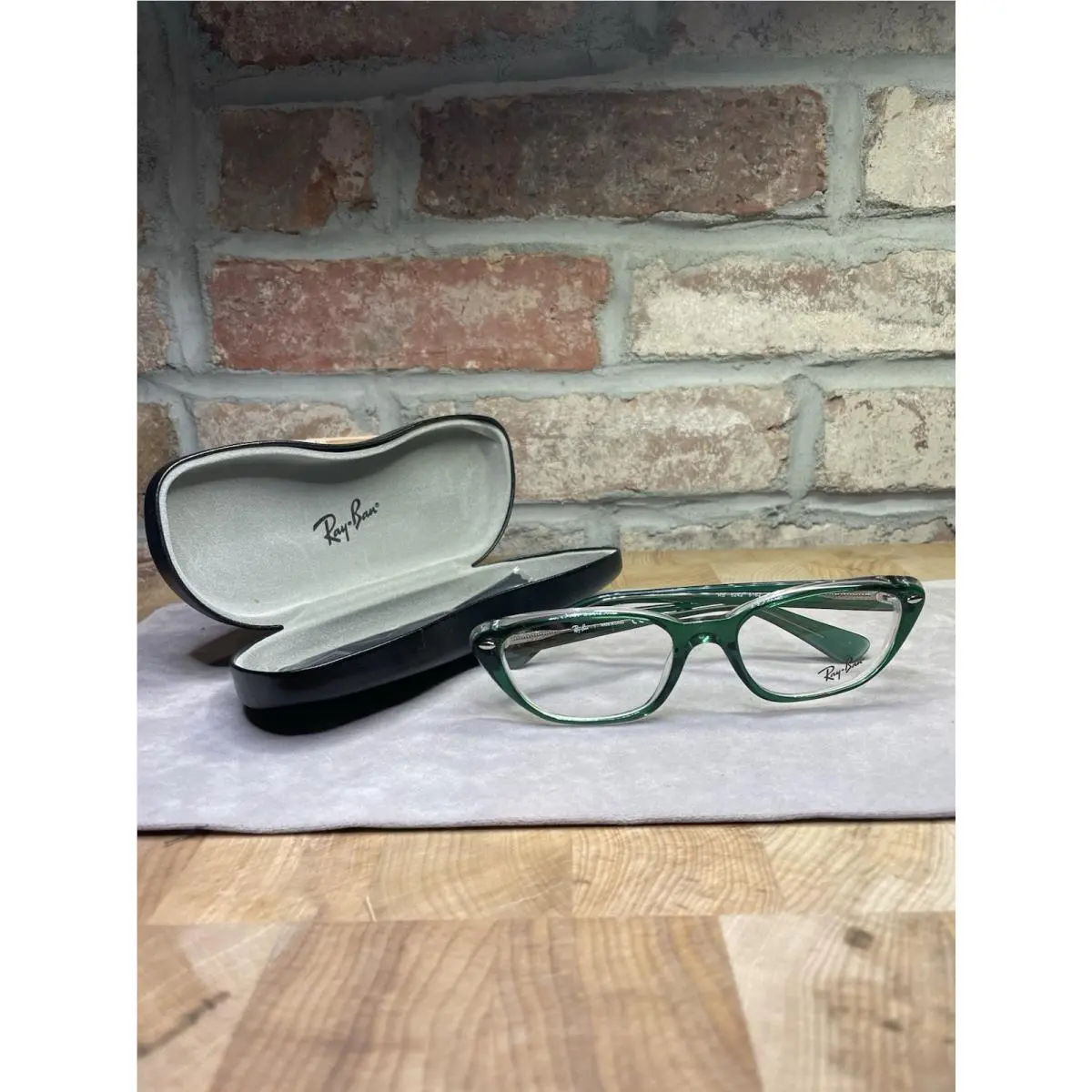 Ray Ban RB 5242 5162 Eyeglass Frames- Green Gradient ON Clear-cat Eye– 53/18 140