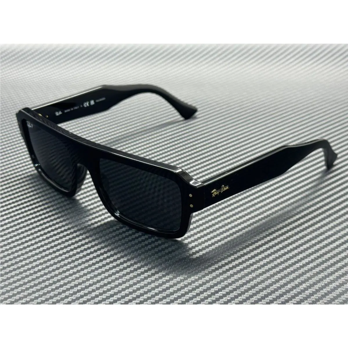 Ray Ban RB4454 667748 Black Polarized Unisex 56 mm Sunglasses