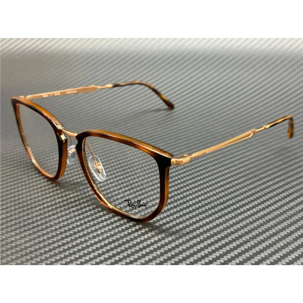 Ray Ban RX4451V 5687 Striped Havana Unisex 50 mm Eyeglasses