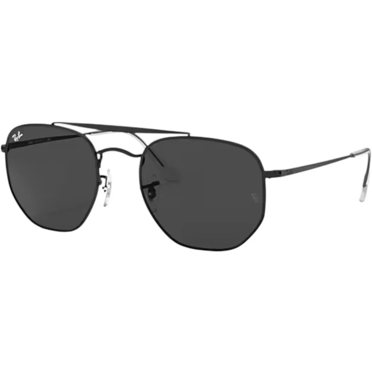 Ray-ban Adult Marshal Polished Black/dark Grey 54mm Sunglasses - Polished Black/Dark Grey, Frame: Black, Lens: Grey